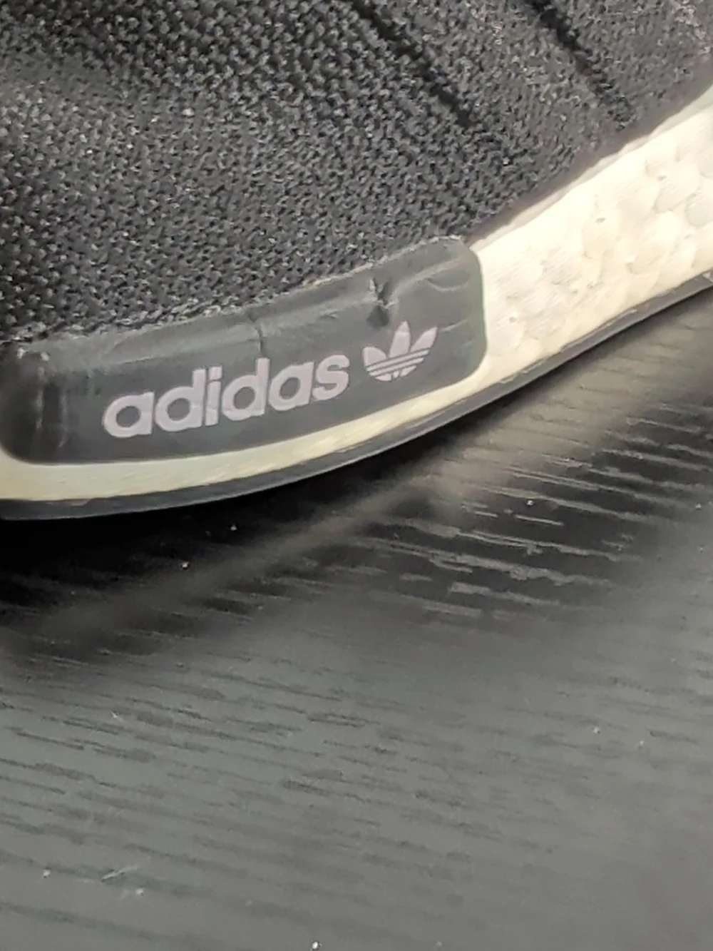 adidas Black Sneakers with Pink Highlights
